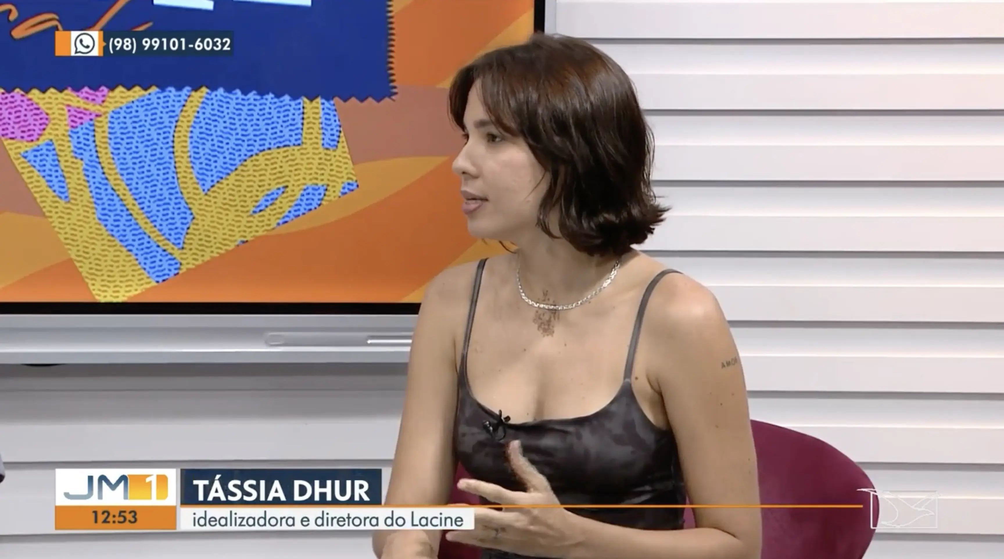 Entrevista sobre o Lacine exibida na TV Mirante